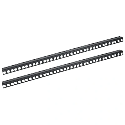 Afbeelding van HMF 66812 02 rackrail voor serverkast, 2 stuks, 10 inch, 12 HE, zwart