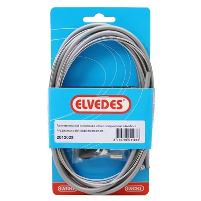 Afbeelding van ELVEDES Kabelset Rollerbrake Brim85/55/45 Achterzijde Zilver