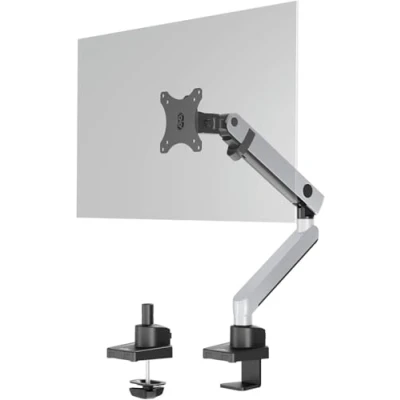 Afbeelding van Durable Monitor Mount Select Plus voor 1 monitor, zwenkarm 90 draaibaar, kantelbaar, in hoogte verstelbaar, VESA schermen tot 32&quot; en 8 kg, zilver, 509623