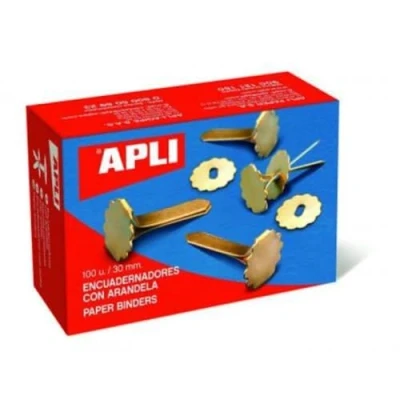 Afbeelding van APLI 12288 Metalen bindmiddelen met ring 50 mm 100 u.