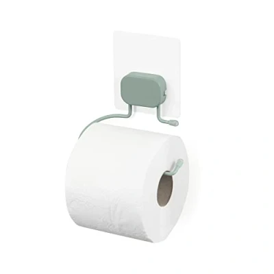 Afbeelding van Compactor Bestlock RAN10679 Magic Wandmontage Toiletrolhouder, zelfklevende montage, ondersteunt tot 3 kg, 13 x 9,5 9 cm, Grena assortiment, groen,