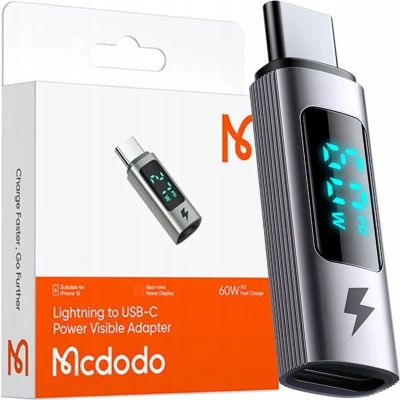 Afbeelding van Mcdodo® Adapter USB C naar iPhone Kabel Voor Lightning 60W