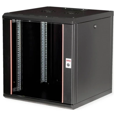 Afbeelding van ROLINE 19 inch wandbehuizing Pro 12 U, 600x600 BxD zwart