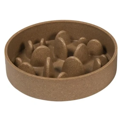 Afbeelding van Jack And Vanilla Voer En Drinkbakken Bon Appetit Bamboe Kom Slow Feed Hard Beige 750ml 51/0152 178967
