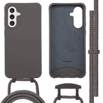 Afbeelding van imoshion Hoesje Geschikt voor Samsung Galaxy A36 / A56 Color Backcover met afneembaar koord Black Coffee