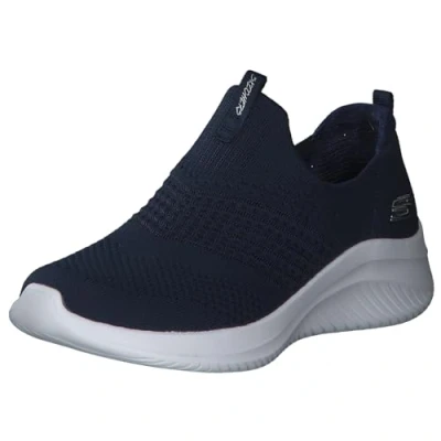 Afbeelding van Skechers Ultra Flex 3.0 Let&#039;s Dance Sneaker voor dames, Marineblauwe gebreide rand, 38.5 EU