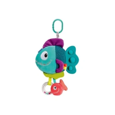 Afbeelding van Ravensburger Play + Pop it Piranha blauw pluche dier vanaf de geboorte Franse versie 34016