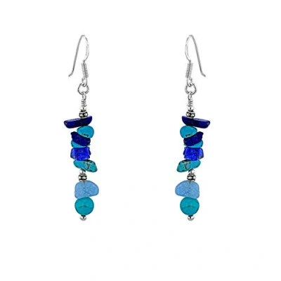 Afbeelding van Tuscany Silver 8.57.6409 Oorbellen voor dames, 925 sterling zilver, rondgeslepen, turquoise