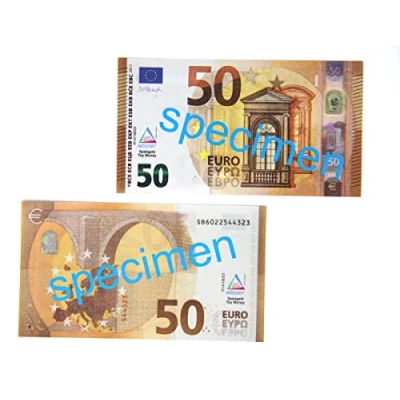 Afbeelding van WISSNER 080624.000 Actief leren 50 eurobiljetten, 100 stuks, in een polybag