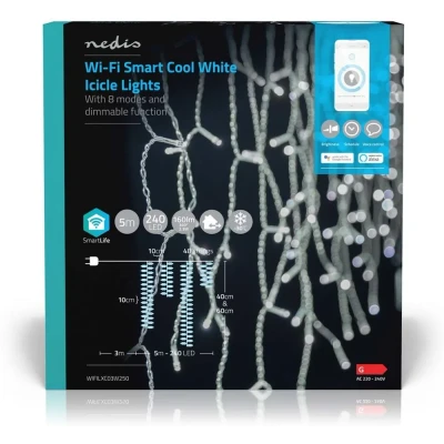 Afbeelding van Nedis SmartLife LED ijskegel koel wit 5m