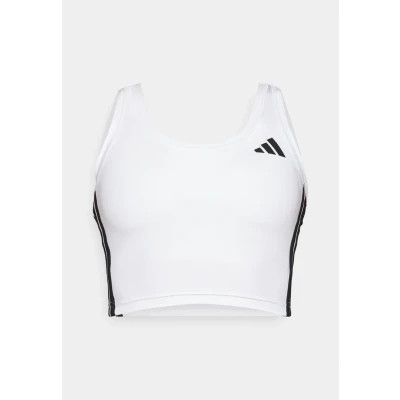 Afbeelding van adidas Performance Train Essentials 3STRIPES Cropped Top, Dames, Maat: XL, White/black