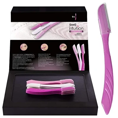 Afbeelding van Wilkinson Sword Wenkbrauw scheermes Shaper gezichtshaar remover en trimmer, exfoliërende dermaplanning tool voor vrouwen mannen 9 stuks