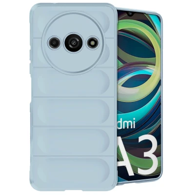Afbeelding van Xiaomi Redmi A3 Hoesje Siliconen en TPU (zacht) iMoshion Backcover/Softcase Lichtblauw Telefoonhoesje