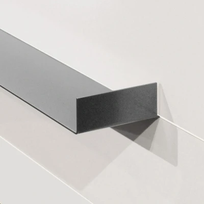 Afbeelding van LoooX Shelf inbouw planchet 80x10cm antraciet Tijdloze uitstraling