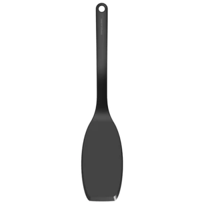 Afbeelding van Fiskars Bakspaan, bakspatel met dun en flexibel uiteinde, ideaal voor omeletten, kunststof, lengte: 32 cm, Functional Form, zwart, 1023612