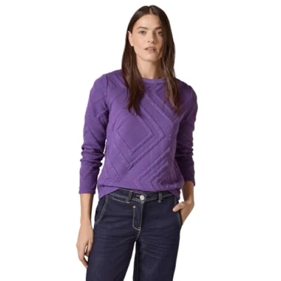 Afbeelding van Shirt met 3D structuurpatroon, Wild Lilac, XS