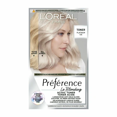 Afbeelding van 2x L&#039;Oréal Préférence Le Blonding Permanente Haarkleuring 01 Platinum Ice