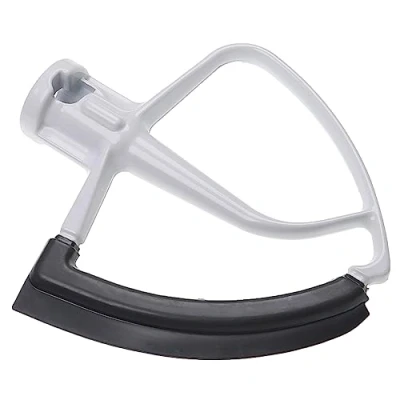 Afbeelding van vhbw Platte roerder, compatibel met KitchenAid Artisan keukenmachine, flexibele aluminium/polyamide/rubber, zwart, wit