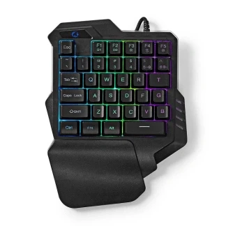 Afbeelding van Gaming toetsenbord Nedis (Enkelhandig, USB, RGB)
