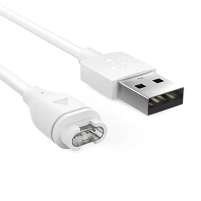 Afbeelding van MoKo Charger Compatible with Garmin Vivoactive 3/4/4S/Venu/Fenix 5/5 Plus/5S/5S Plus/5X/5X Plus/6/6S/6X/6 Pro/6S Pro/6X Pro/Forerunner 745/Instinct/Quatix 5, USB Data Sync Charging Cable White