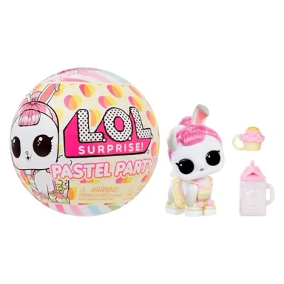 Afbeelding van L.O.L. Surprise! Pastel Party Hops Tot 1 Doll met 6 verrassingen, zoals schattige lentekleding en accessoires. Verzamel beide poppen. Voor kinderen vanaf 4 jaar