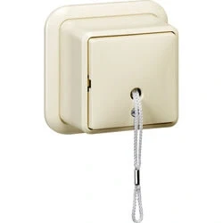 Afbeelding van Gira trekschakelaar wissel wit opbouw 014610