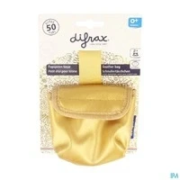 Afbeelding van Difrax Fopspeen tasje gold 1 stuks