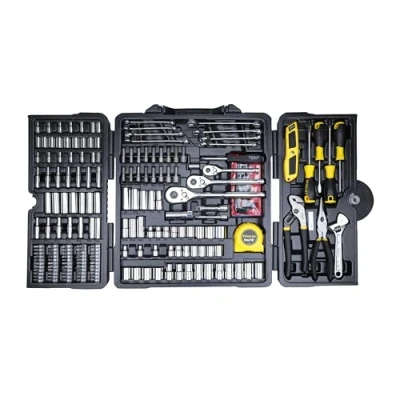 Afbeelding van Stanley 73795 Gemengde Gereedschapsset, 210 Stuks Gepolijst Chroom