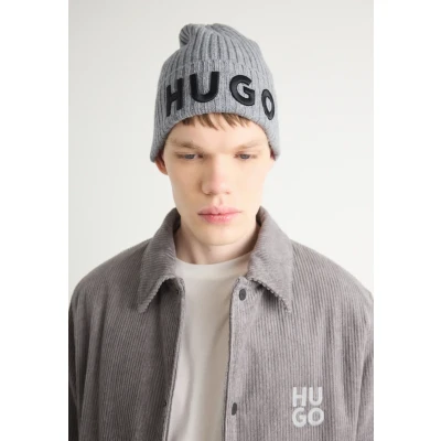 Afbeelding van HUGO Heren Unisex X565 7 Beanie, Medium Grijs, Grijs