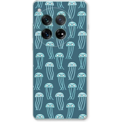Afbeelding van Case Company® hoesje geschikt voor OnePlus 12r Kwallie Soft Cover Telefoonhoesje Bescherming aan alle Kanten en Schermrand