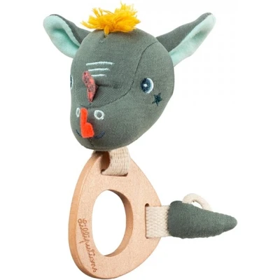 Afbeelding van Lilliputiens Houten Rammelaar Draak Joe