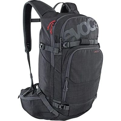 Afbeelding van EVOC LINE 30 all mountain rugzak (NEURALITE SYSTEM, skihouder, apart lawinecompartiment met noodplan, gemakkelijk toegankelijk hoofdcompartiment, BODDY HUGGING), gevlekt koolstofgrijs