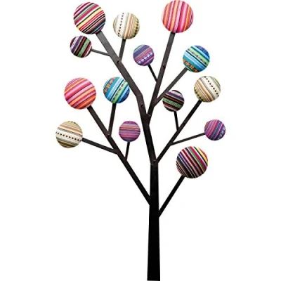 Afbeelding van Kare Design Bubble Tree Wandgarderobe, Multicolor