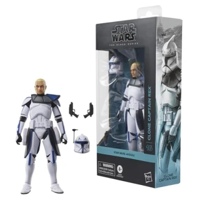 Afbeelding van Star Wars The Black Series Clone Captain Rex, Ahsoka Premium Collectible 15 cm actiefiguur