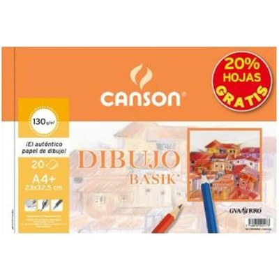 Afbeelding van Tekenblok Canson Basik Microgeperforeerd 130 g/m²