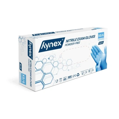 Afbeelding van Hynex Nitrile PF Blue 3,5gr MD 100/box XS