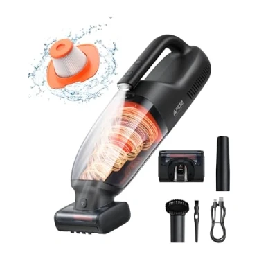 Afbeelding van Baseus AP02 Handstofzuiger, draadloos, draagbaar, 160 W, met rollende borstel, LED licht, oplaadbare batterij, 10.000 mAh, voor dierenharen, auto, bank, huis, kantoor, tapijten
