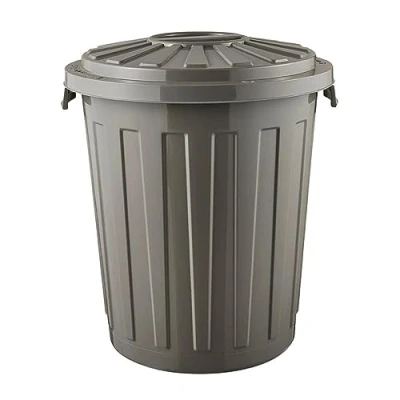 Afbeelding van GARBAGE EMMER ECO AFVAL MET VEELZIJDIGE kunststof afsluitbaar deksel 23 L GRIJS