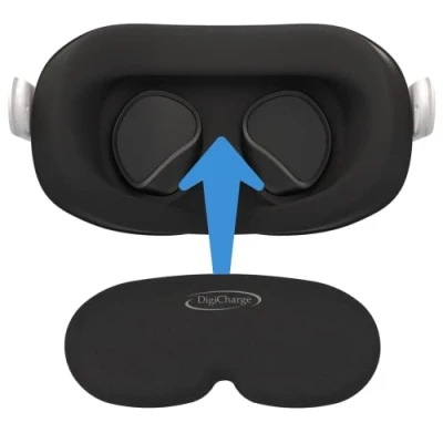 Afbeelding van Digicharge VR lensbescherming lensafdekking compatibel met Meta Quest 3, 2, Oculus 1/RiftS, Valve Index, PICO premium schuim, bescherming tegen stof en krassen, lens cover