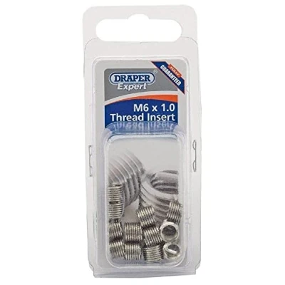 Afbeelding van Draper 21708 Expert M6 X 1.0 Metric Thread Insert Refill Pack (12)