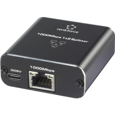Afbeelding van Renkforce RF GES 200 Netwerk switch RJ45 2 poorten USB stroomverzorging