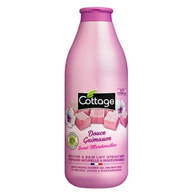 Afbeelding van Cottage Douche bad en moisturizer Zoet marshmallow 97% natuurlijke ingrediënten 1 eenheid 750 ml