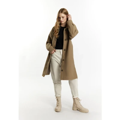 Afbeelding van Overgangsjas in wol look DREIMASTER S / Grijs Beige 70% Polyester 20% Gerecycled 10% Viscose
