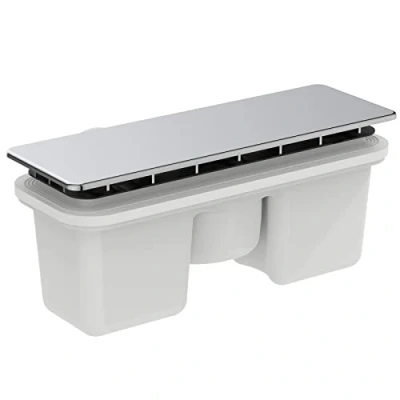 Afbeelding van Ideal Standard Ultra Flat afvoergarnituur met deksel voor douchebak