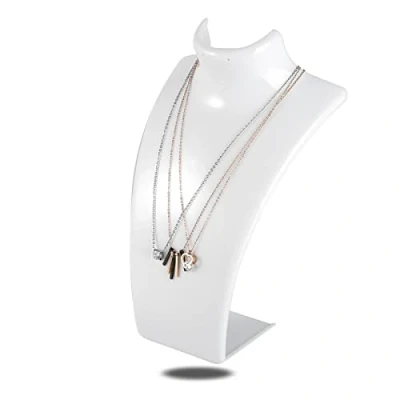 Afbeelding van Mannequin Sieraden Display, Hanger Ketting Houder Hoofd Display Stand, Buste Oorbellen Plastic Stand (Wit)