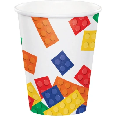 Afbeelding van Lego Blokken Bekers 260ml 8 stuks