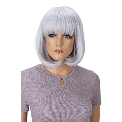 Afbeelding van CAISHA Pruik Volumineus Lang Haar Cosplay Theatershow Glad Lichtgrijs SH032j