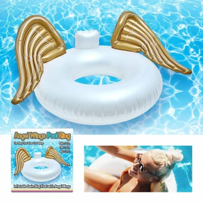 Afbeelding van CKB Angel Zwemband opblaasbaar zwembadspeelgoed zwemring opblaasbare zwembanden volwassenen figuren opblaasstoel voor zwembad zwembadstoel drijfstoel donut stoel waterstoel speelgoed drijvende zwemringen ring sit n float xxl opblaas drijfbed lounge