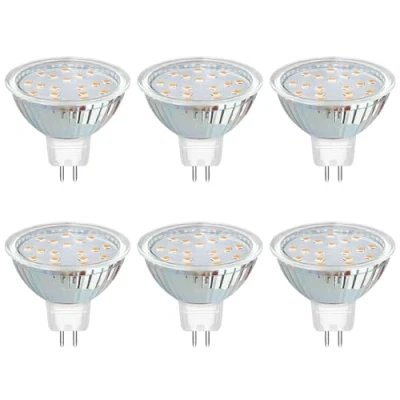 Afbeelding van Akynite MR16 GU5.3, 3 W, 12 V, LED, warm licht, 3000 K, Ø 50 mm, 120 graden, komt overeen met halogeen 30 300 lm, AC DC, koudwit, voor keukenverlichting, niet dimbaar, 6 stuks