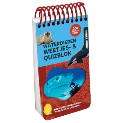 Afbeelding van Freek Vonk Weetjes &amp; quizblok Waterdieren (Hardback)